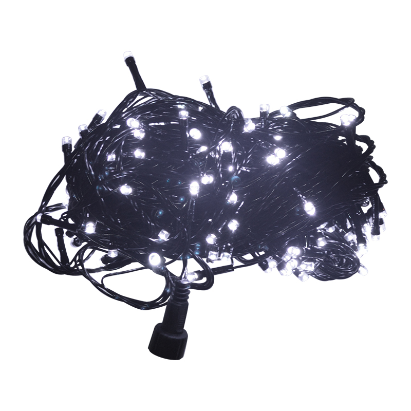 格瑞捷 LED彩灯串 LED-10m-100T 100头 白 220V 带插头 串