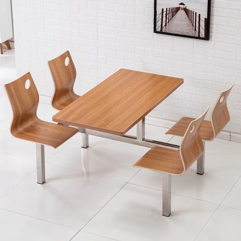 合祥源 连体餐桌椅组合 1200*600*750mm QX-CZ22 单位:张高清大图