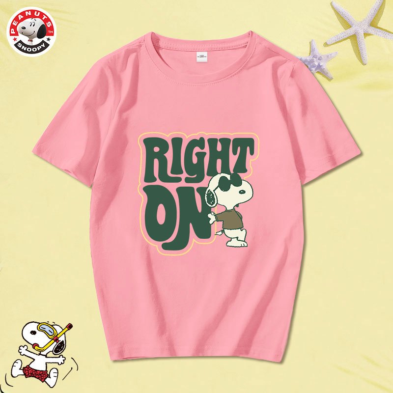 史努比snoopy纯棉儿童短袖t恤圆领韩版童装夏季男童半袖袖女童运动