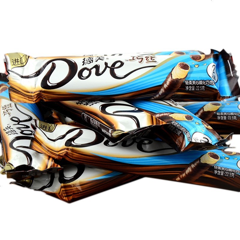 德芙巧丝轻柔夹心威化巧力支食喜糖节日生日礼物装德芙巧丝系列德芙巧