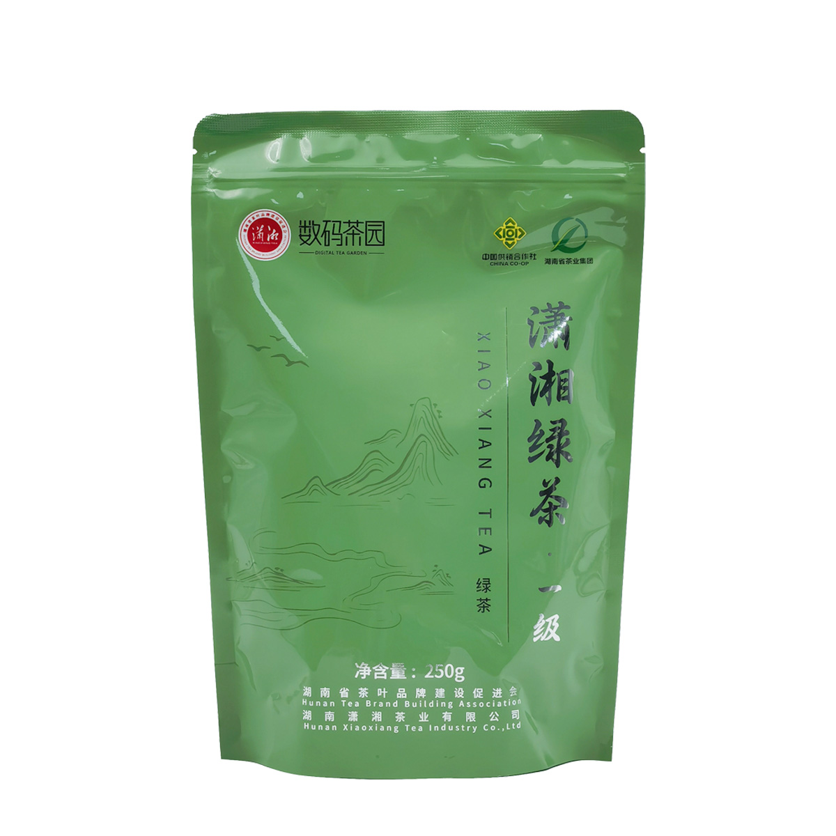 数码茶园牌 潇湘绿茶 一级 250g/袋高清大图