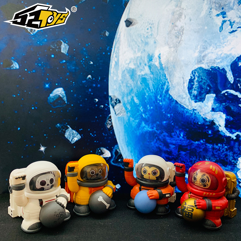 正版52toys宇航员弹盲盒盒蛋系列减压玩具手办公仔单个盲盒随机发不