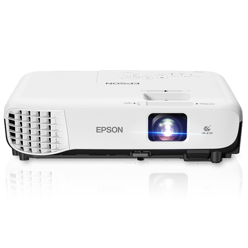爱普生(EPSON)CB-S05E商务办公投影机（800×600分辨率 3200流明 )+10米的VGA线