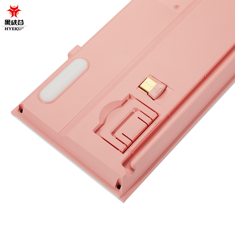 4g双模机械键盘 108键pbt键帽 凯华box新轴 桃桃气泡水 流沙金轴