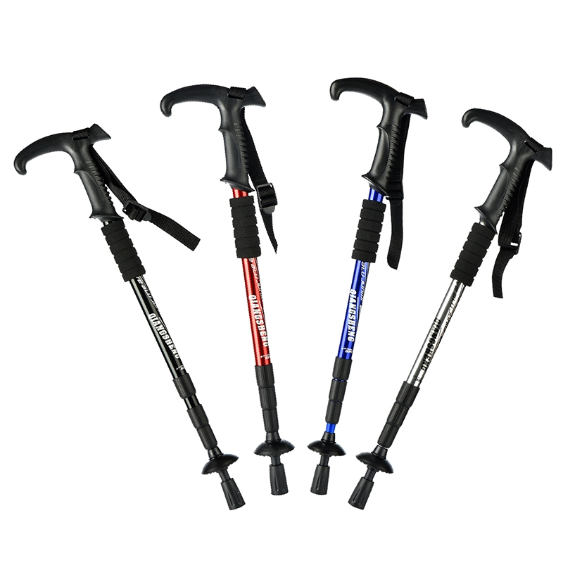 古达登山杖手杖男女伸缩户外折叠拐棍老人拐杖徒步爬山装备配件