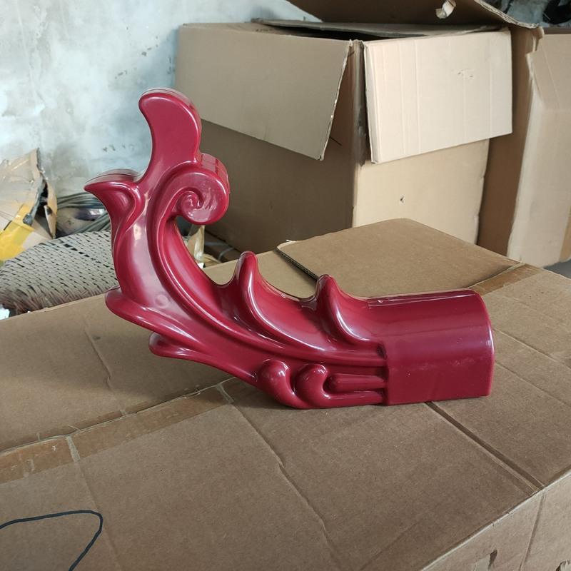 枣红色小头翘脚 1个 树脂瓦配件翘脚瓦凉亭翘檐仿古瓦塑料瓦屋檐飞檐