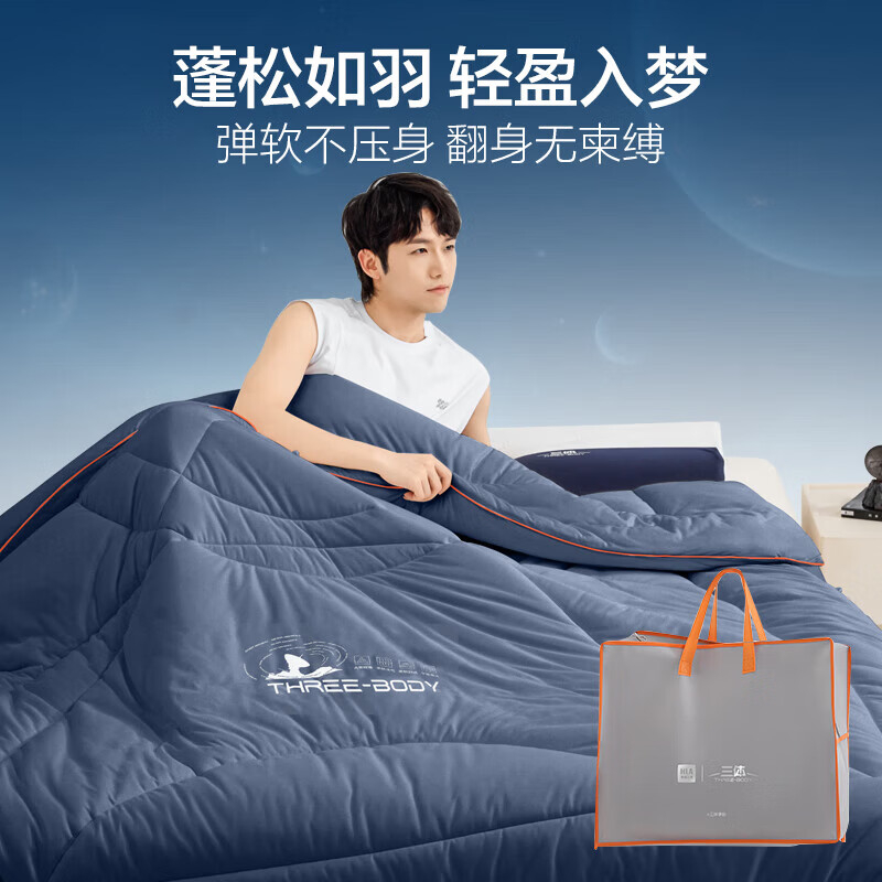 海澜之家(HLA) 被芯双人夏凉被星空蓝 220*240cm(单位:个)高清大图