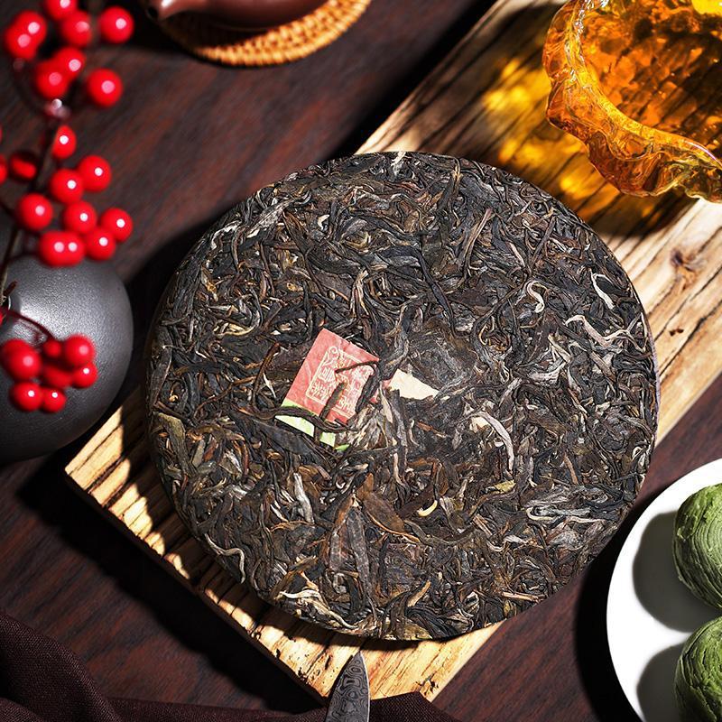 中茶牌 普洱茶生茶 老树春秋叁号生茶 云南七子饼茶 单饼装 357g