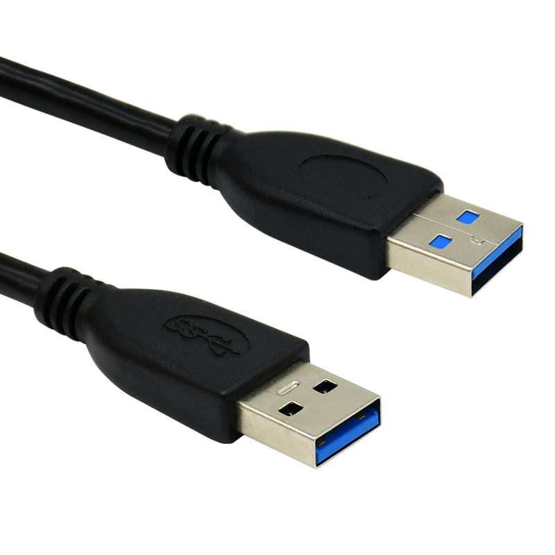 酷比客(L-CUBIC) LCCPUSB3AMBK-1M USB3.0数据线电脑转接线笔记本散热器连接线公对公1米