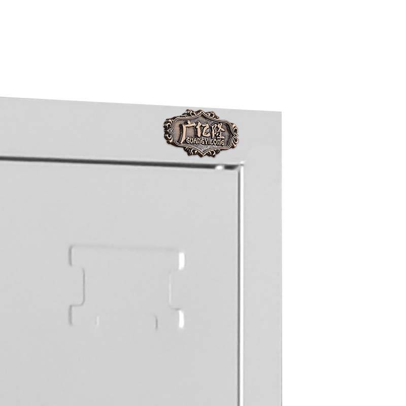 广亿隆更衣柜钢制储物碗柜带锁铁皮柜存放柜两门高清大图