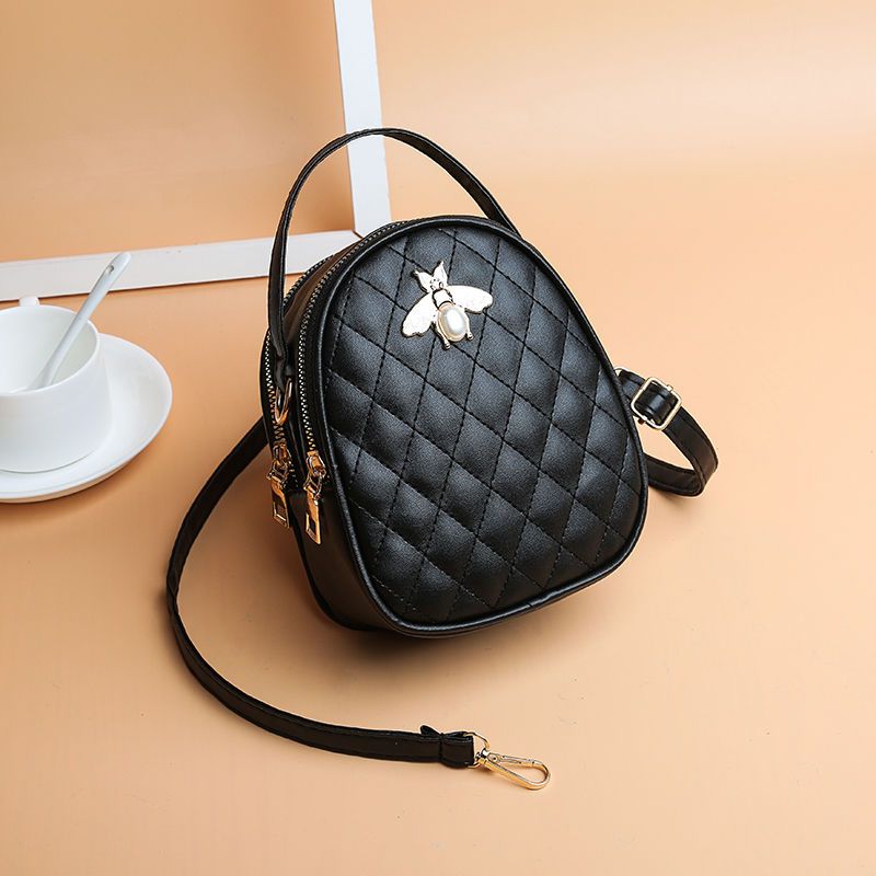 派尼美特软皮菱格小包包2020新款韩版时尚小圆包夏季上新单肩斜挎女包