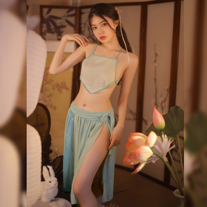 7060性感古风小家碧玉套装高清大图