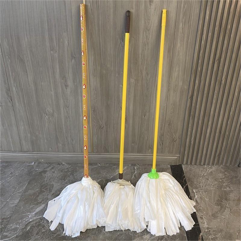 工霸(GONGBA)铁杆无纺布拖把 加长加粗吸水拖布墩布酒店物业地拖水拖 杆长1.2米高清大图
