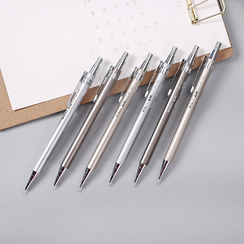 晨光 MP1001 简约经典 按动金属自动铅笔 0.5mm 黑色 单只装(一支装)可定制高清大图