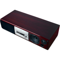 山水(SANSUI)MC-5000 HIFI级音响 CD蓝牙NFC音箱 一体式迷你酒红色箱体 组合音响