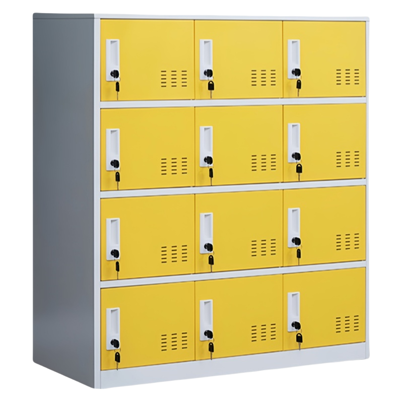珂洋 存包柜 十二门(黄白套色) 台高清大图