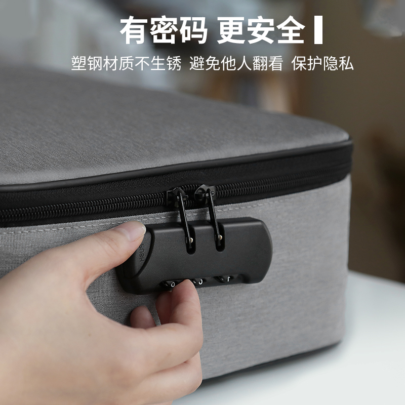 家柏饰(CORATED)收纳包盒家用家庭多层户口本多功能箱证文件护照卡包整理袋高清大图