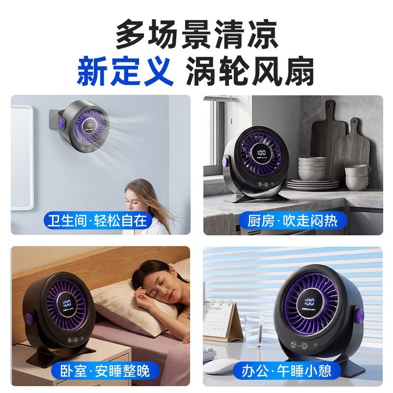 荣事达桌面风扇充电便携式户外电风扇台式风扇高清大图