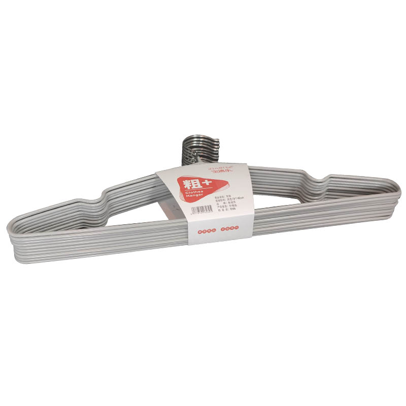 金迪乐晾衣架子塑料衣挂子加粗10个40cm/组 防滑混色10个40cm/组