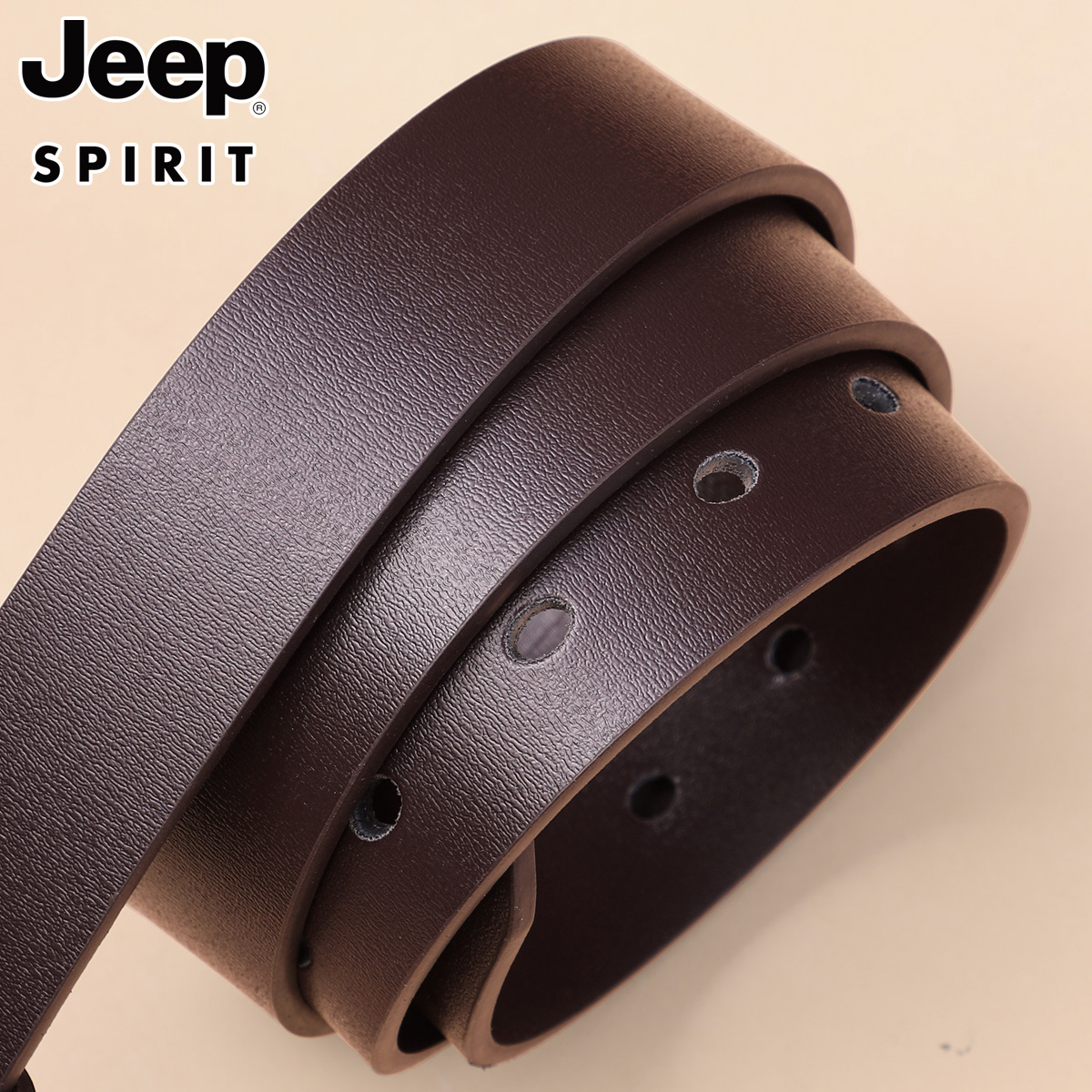 jeep正品真皮女士皮带牛皮针扣宽腰带女简约百搭时尚休闲正品宽女高清大图