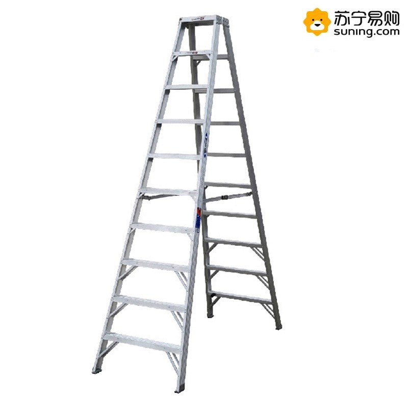 稳耐（WERNER）T310CN 3米 铝合金梯子折叠双侧 工程梯十步人字梯工业梯楼梯