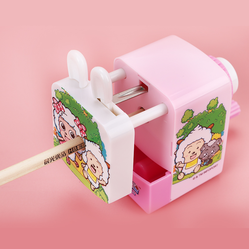 广博(GuangBo)手摇卡通削笔器 卷笔刀转笔刀儿童自动进铅笔小学生铅笔削笔刀卷笔刀削笔机铅笔刀笔刨