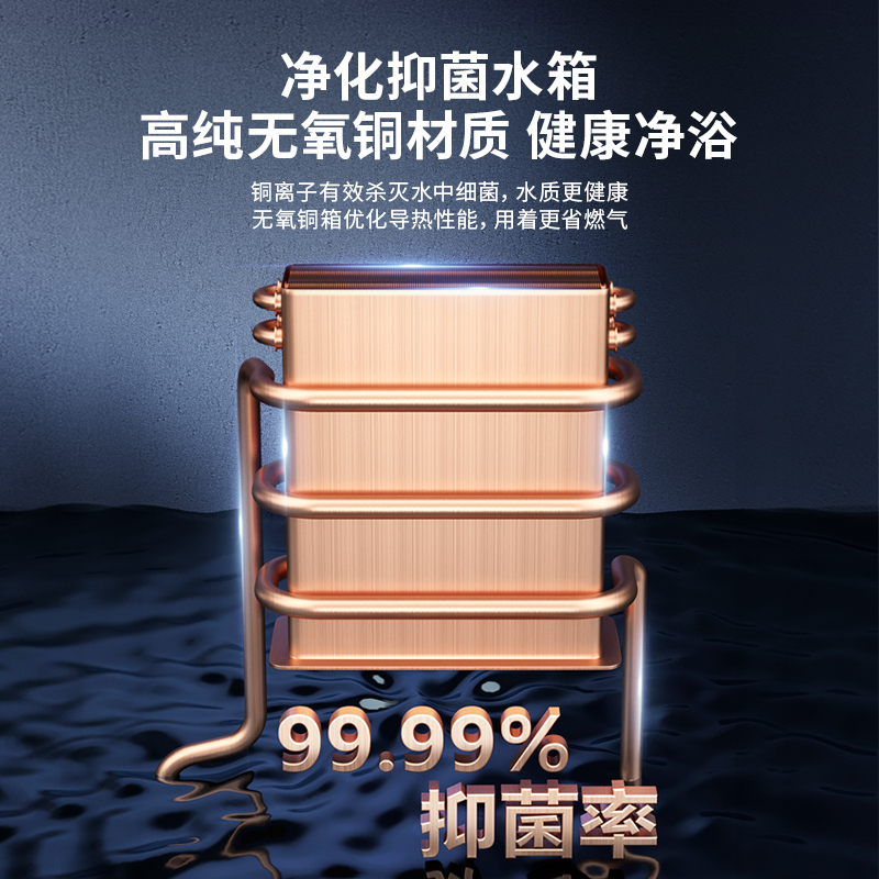 志高燃气热水器家用12升恒温天然气液化气煤气强排式 ①②升增压恒温 天然气