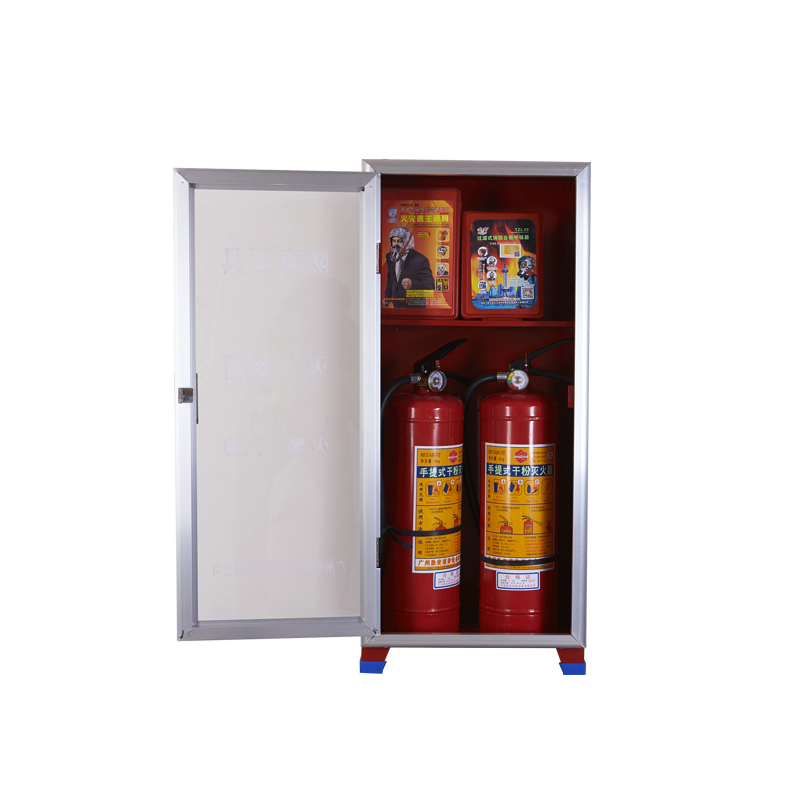 消防防毒面具箱灭火器箱套装5kg*2灭火器+2个防毒面具空箱