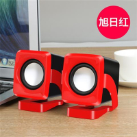 电脑音响笔记本小音箱电脑台式机usb迷你音响手机多媒体低音炮喇蓝色 BASN