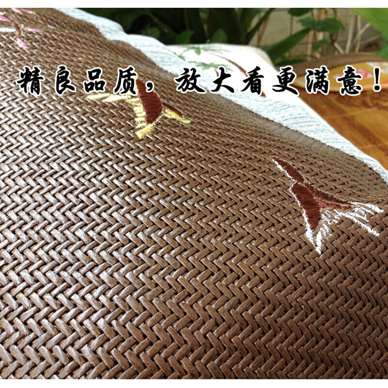 夏天竹凉席枕头藤席冰丝枕加大学生单人儿童茶叶枕芯夏季