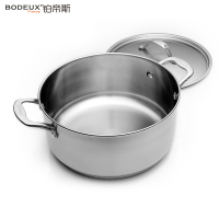铂帝斯(BODEUX)伯爵汤锅 304不锈钢汤锅24cm复底加厚炖锅汤锅燃气电磁炉通用