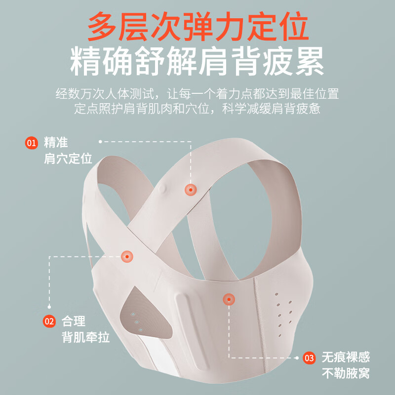 飞乐思(Flexwarm)驼背矫正带L码无痕揹背佳成人矫正驼背青少年挺胸直背改善姿势直背矫姿带男女通用高清大图