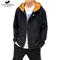 富贵鸟（FUGUINIAO）外套男士春秋季夹克韩版潮流2019春秋新款学生帅气衣服百搭休闲男装
