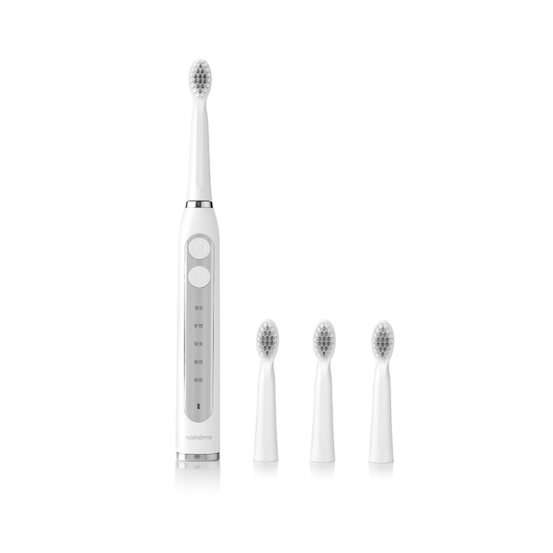 北欧欧慕(nathome) 充电式智能声波电动牙刷(白色) NM-YS3302高清大图