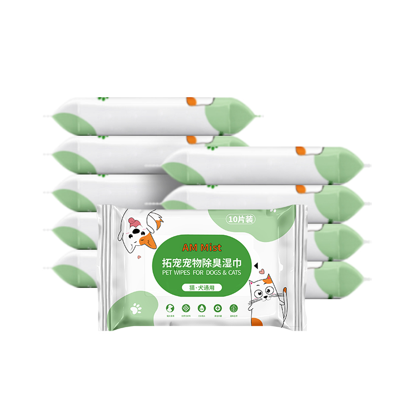 AM Mist宠物清洁湿巾10抽×10包 10抽×10包