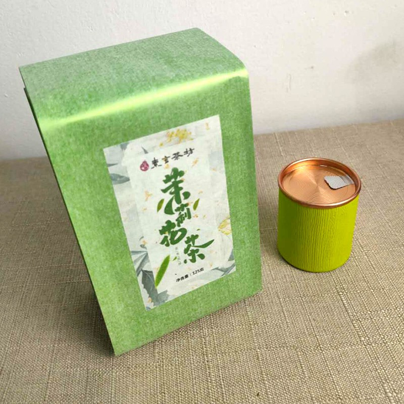 素言茶坊 全景礼盒茉莉花玉螺福州原产茉莉花精美礼盒装