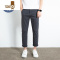 YANXU直筒休闲裤子男士夏季修身小脚裤弹力男裤款西裤休闲长裤