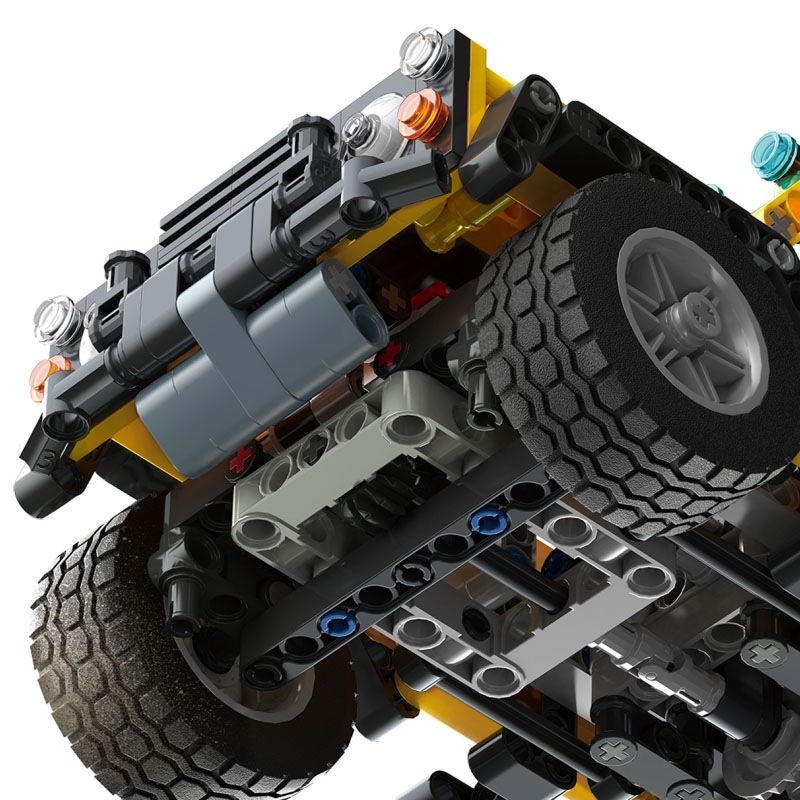 cogo积高汽车模型牧马人越野车科技件拼装高难度积木玩具兼容乐高