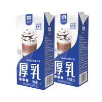 慕美花田厚乳1L*2盒厚牛乳拿铁咖啡奶茶原料奶茶店专用商用