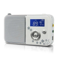 熊猫DS-111插卡音箱 【白色】插卡音箱 数码音箱 FM收音机 MP3播放器