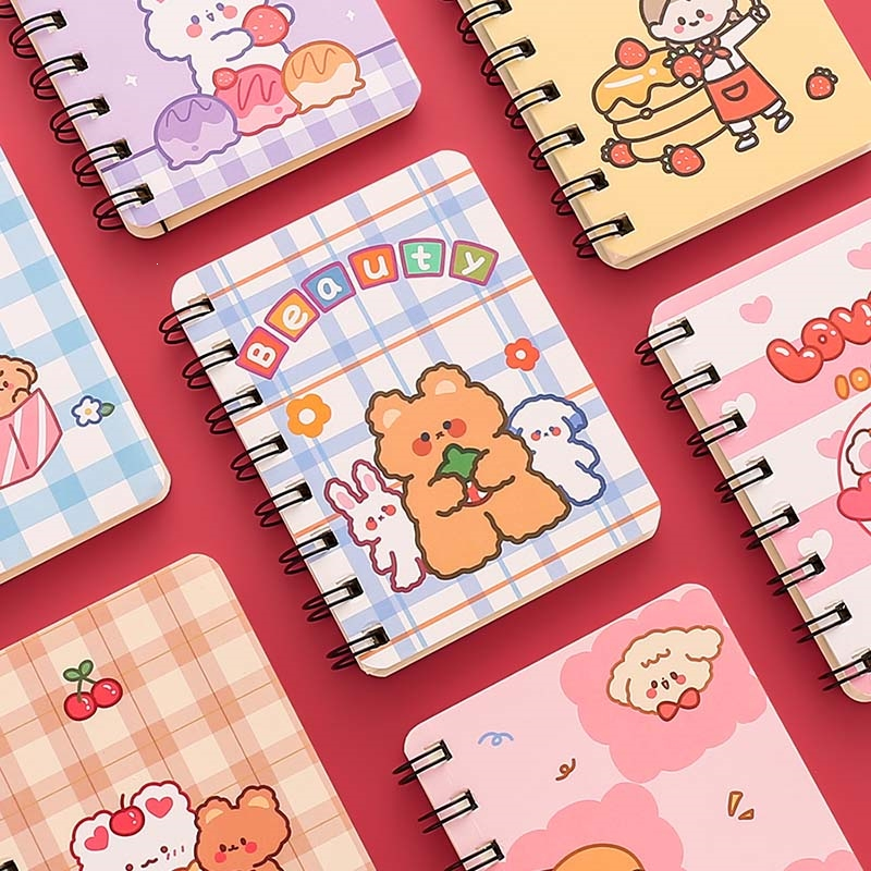 如华福禄可爱线圈本小清新便携记事本学生随身口袋型迷你加厚笔记本子