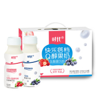 时代酸奶快乐搭档Q醇果奶乳酸菌饮品礼盒装1*8*240ml