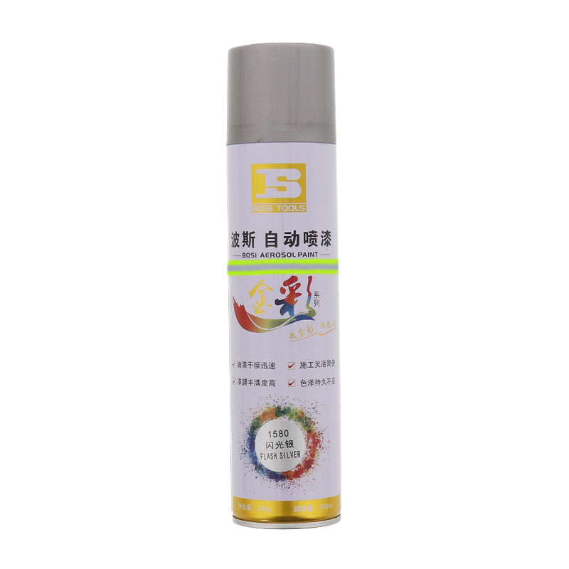 波斯(BOSI) 荧光系列自动喷漆 闪光银/1580 瓶高清大图