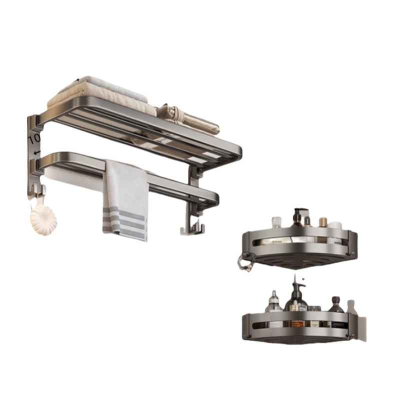 桃锦堂浴巾架两件套/套高清大图