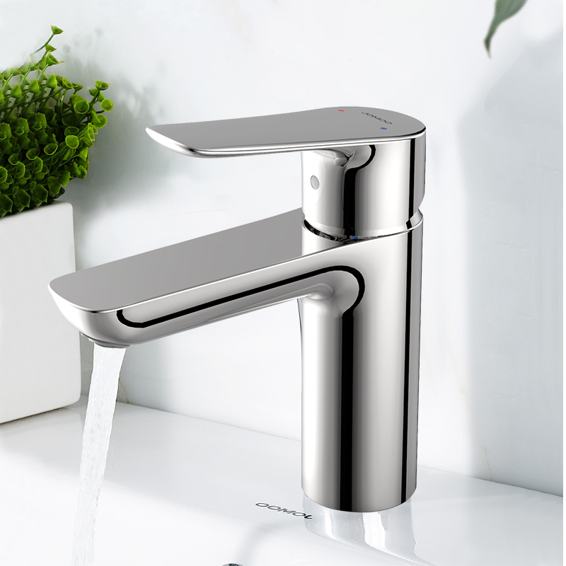 九牧jomoo浴室洗脸盆卫生间洗手盆冷热硅黄铜阀体水龙头jlt0091t10116