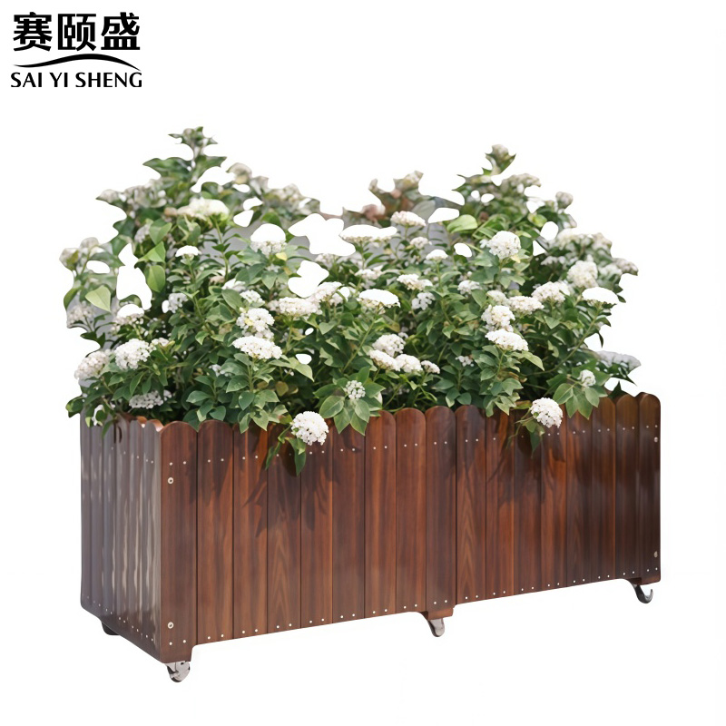 赛颐盛户外滑轮花箱 滑轮花箱1200*500*500mm个