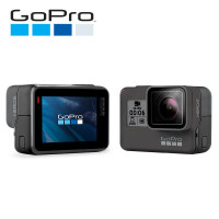 GoPro HERO 6 Black 运动摄像机 4K60帧高清 语音控制 防抖防水 4K高清摄像机 含64G卡套装