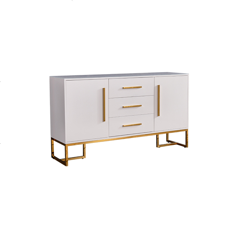 轻奢餐边柜简约后现代客厅餐厅边柜烤漆茶水柜多功能储物柜玄关柜高清大图