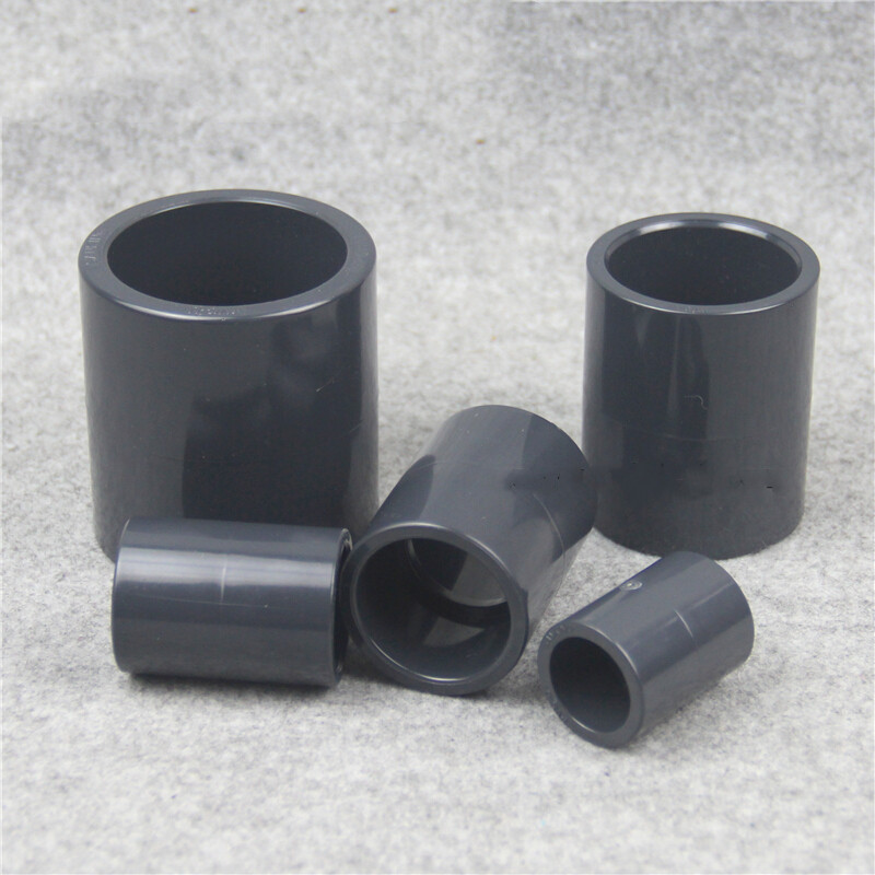 (五金工具) PVC直接 国标UPVC塑料饮用水直接 套管 对接头 延长头 内径20mm 50个装