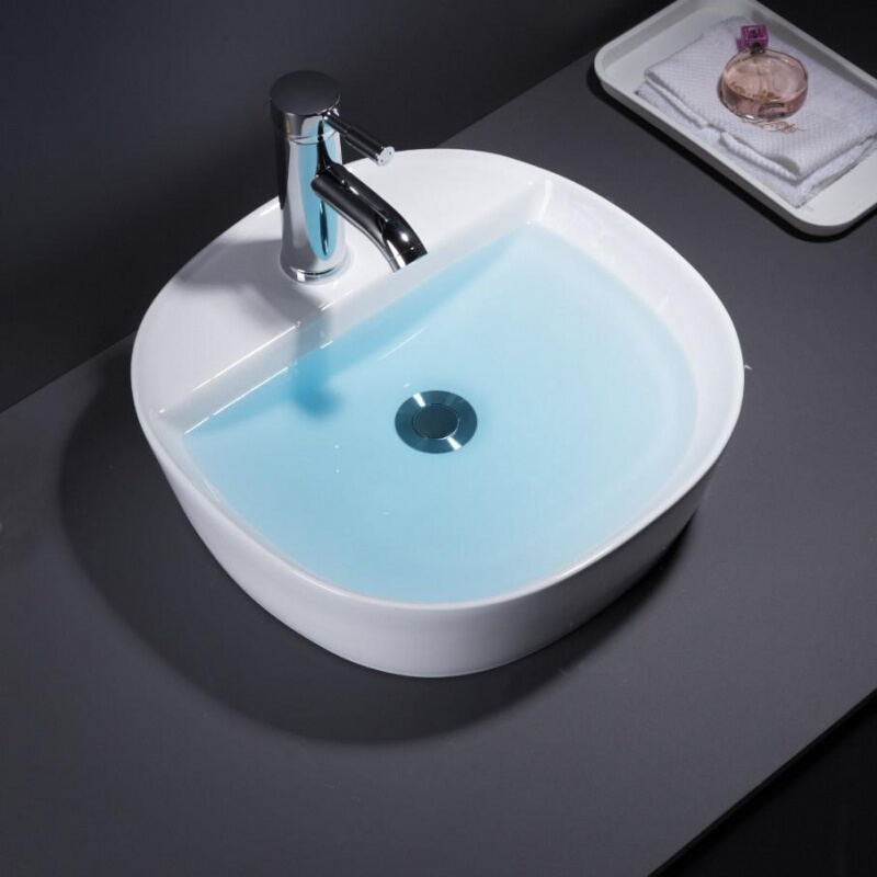 洗脸盆洗手盆方形陶瓷台上盆艺术盆台盆卫生间圆形面盆洗脸池安心抵